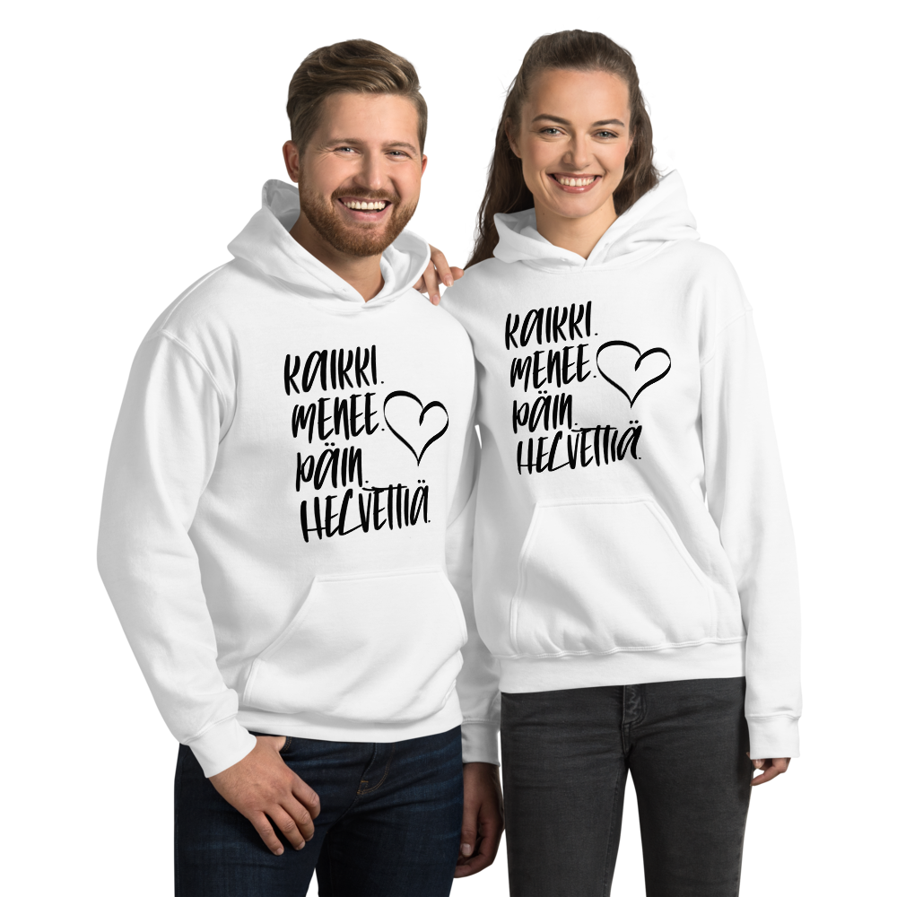 KAIKKI MENEE PÄIN HELVETTIÄ HUPPARI