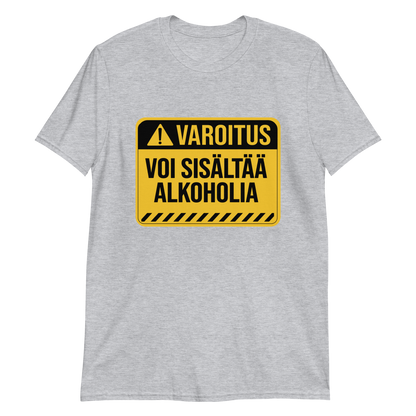 VAROITUS! VOI SISÄLTÄÄ ALKOHOLIA T-PAITA