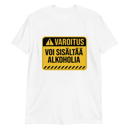 VAROITUS! VOI SISÄLTÄÄ ALKOHOLIA T-PAITA